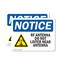 Signmission Radiation & Laser Sign, 5 in H x 7 in W, Vinyl Decal, Rectangle OS-2PACK-NS-D-57-L-18104 - alternate 1